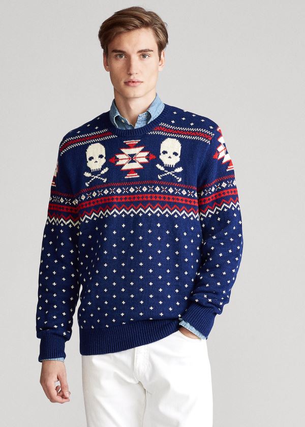 Suéter Polo Ralph Lauren Nordic Scull-and-Bones Homem 73960-LQOZ